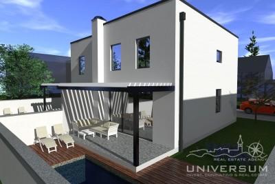 Modern house with pool near Buje - under construction