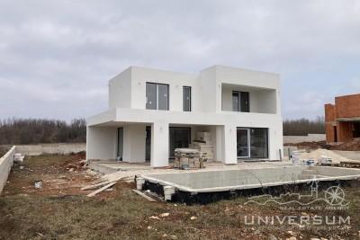 Modern house with a swimming pool in the vicinity of Labin - under construction