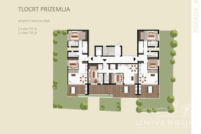 Apartment in a modern building located on the ground floor in Novigrad 5