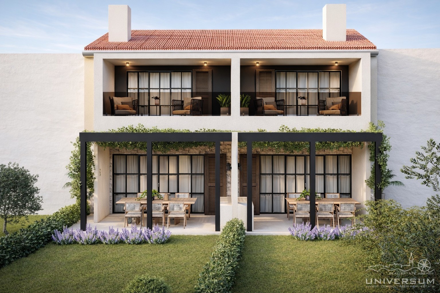 Dvojne kuće u mirnom naselju u okolici Umaga